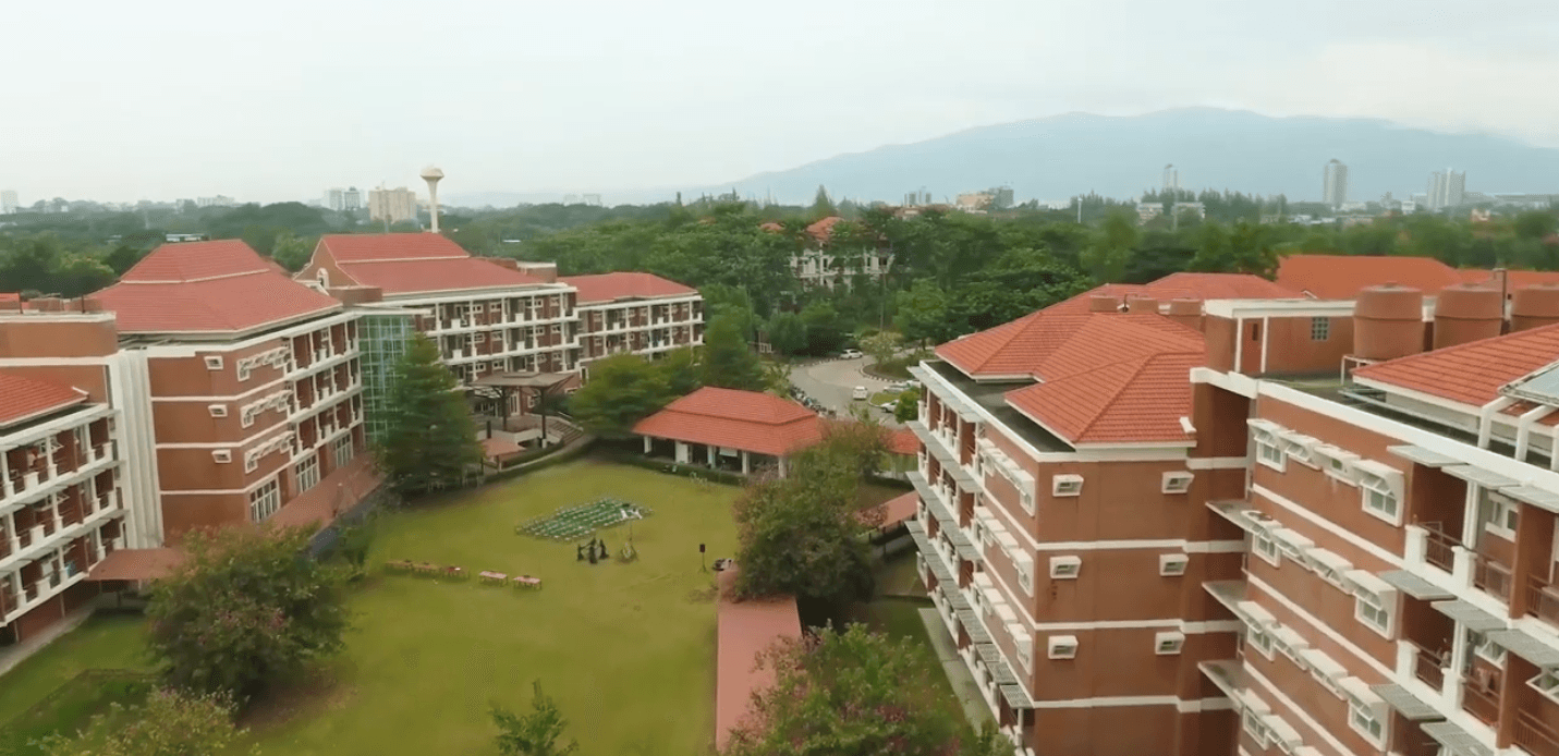Payap University accommodation aerial view